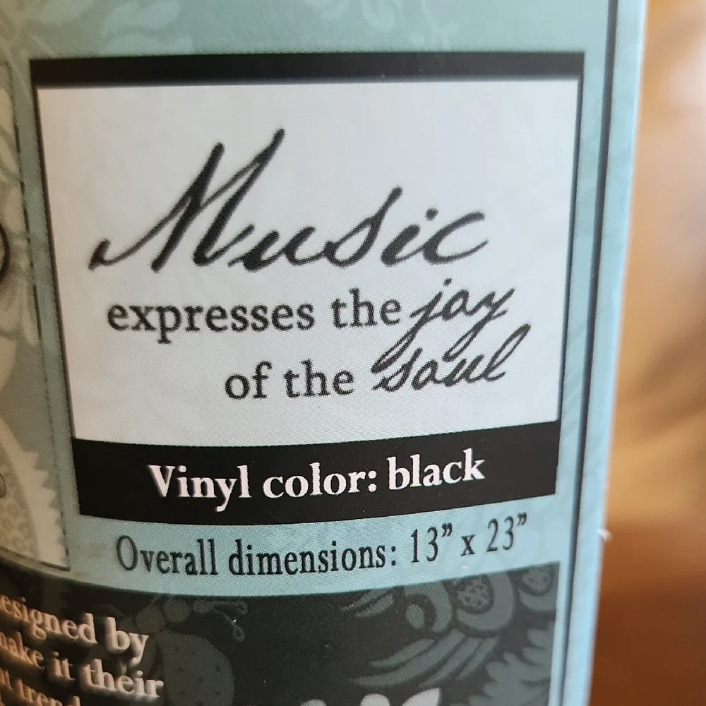 Vinyl Lettering Wall Art in Teal
